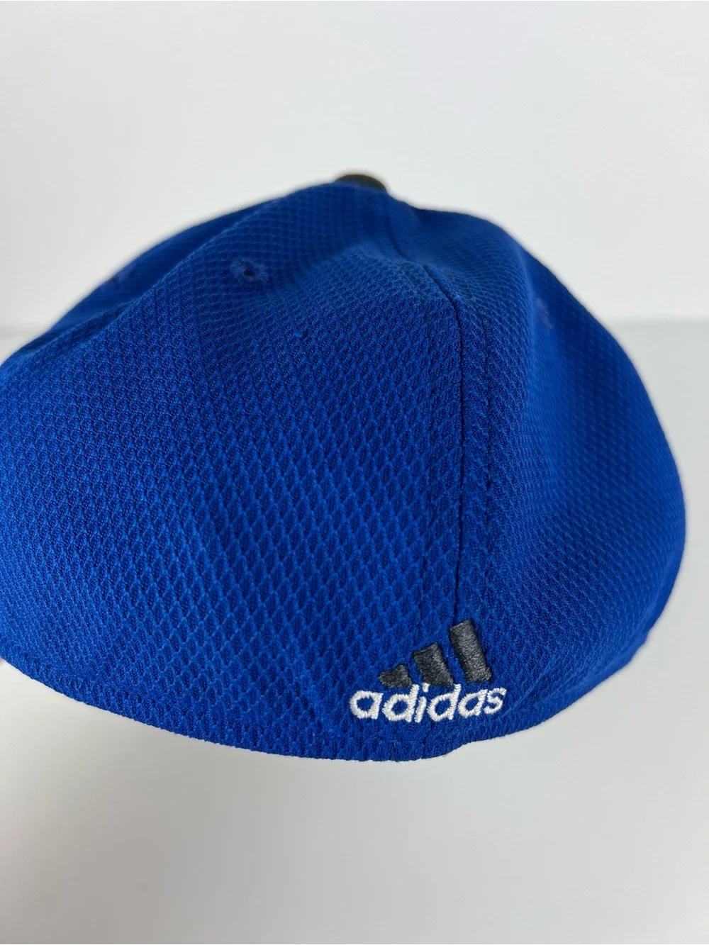 Adidas Climalite A-Flex Fitted Youth Hat Baseball Cap Embroidered Logo Blue Gray